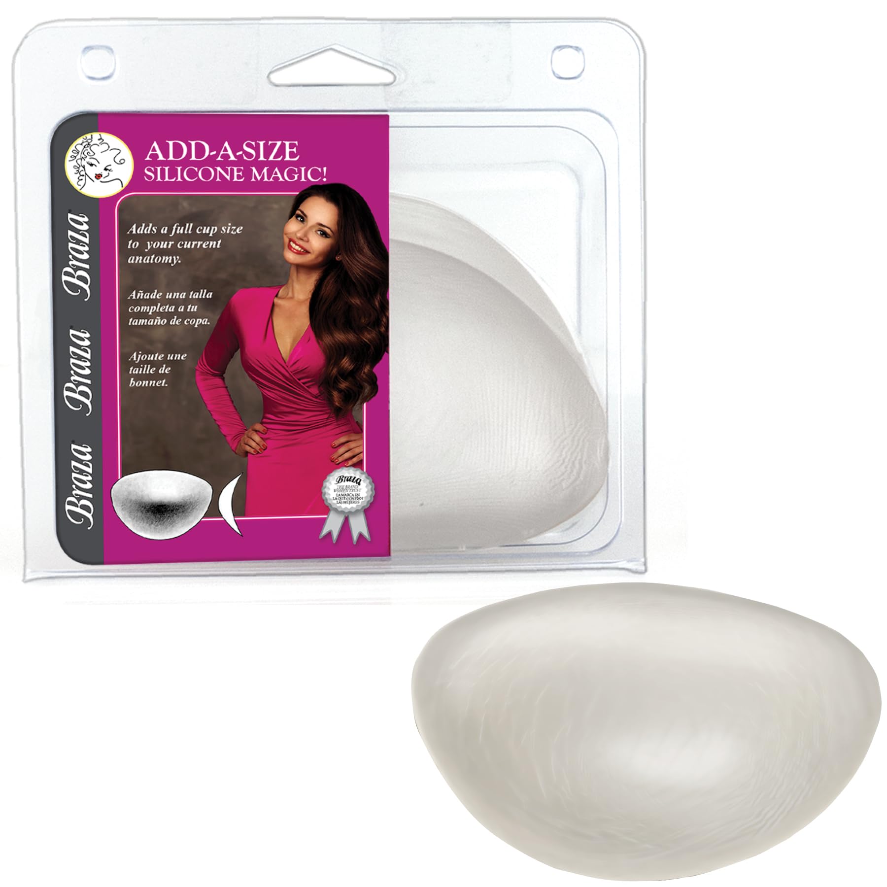 Braza Add-A-Size - Silicone Bra Insert Push Up Breast Enhancement Pad - Image 5
